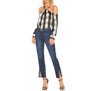 FRAME Denim Le High Straight Tuxedo Split 24